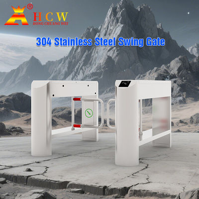 Low Noise Stainless Steel Turnstiles Swing Gate IP68 With Shock Absorber