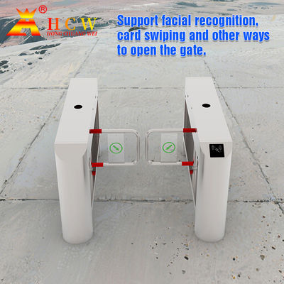 Low Noise Stainless Steel Turnstiles Swing Gate IP68 With Shock Absorber