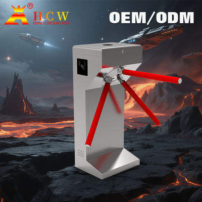 HCW Relay Signal Fully Automatic Tripod Turnstile Gate 220V Intelligent Management