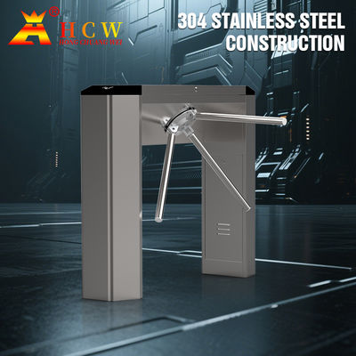 HCW Mechanical Tripod Turnstile Barrier Supermarket Entrance And Exit Access Control