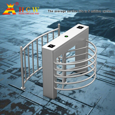 HCW Automatic Turnstile Gate with Biometric Integration RS485 Interface and 20 People/Minute Throughput