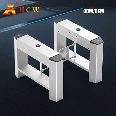 HCW SS304 Swing Barrier Turnstile with 20W Motor Power 2 Million Working Life Access Control Turnstile