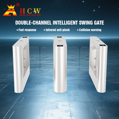 HCW 전자 마그네트 제어 스윙 장벽 접근 통제를 위한 턴스틸 게이트