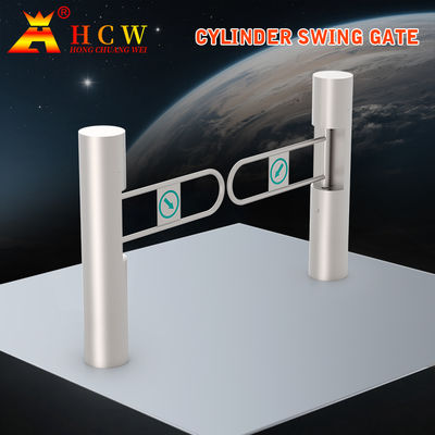 HCW AC220V 스윙 배리저 게이트 브릿지 유형 단일 / 쌍방향 보행자 스윙 턴스틸 게이트