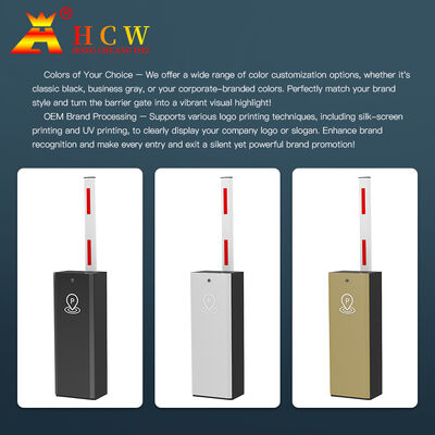 HCW Barrier Turnstile Gate with 3-6S Adjustable Speed 8A/30A Rated Current and 1 Year Warranty for Secure Access Control