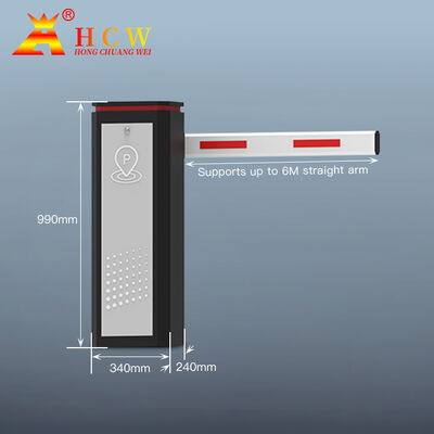 HCW Parking Barrier Gate with 3 Million Cycles Lifespan 1 Year Warranty and 340*240*990mm Size for Vehicle Access Control