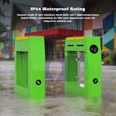 HCW Automatic Turnstile Gate with High Throughput 30~40 people/minute Swing Gate,3 Million Trouble-Free Runs Pedestrian Gate